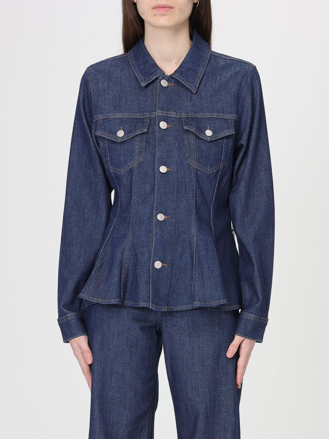 7 FOR ALL MANKIND AMERICANA: Americana mujer 7 For All Mankind, Denim - Img 1