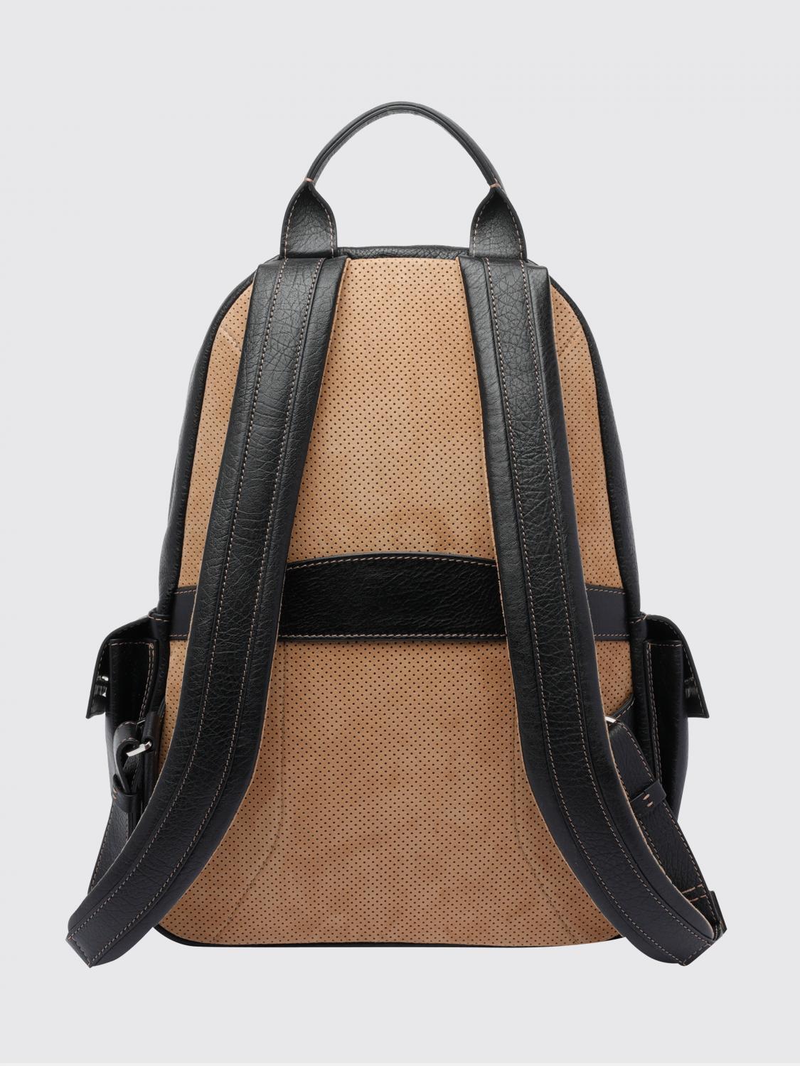 BRUNELLO CUCINELLI バックパック: Brunello Cucinelli ハンマードレザーバックパック, ブラック - Img 2