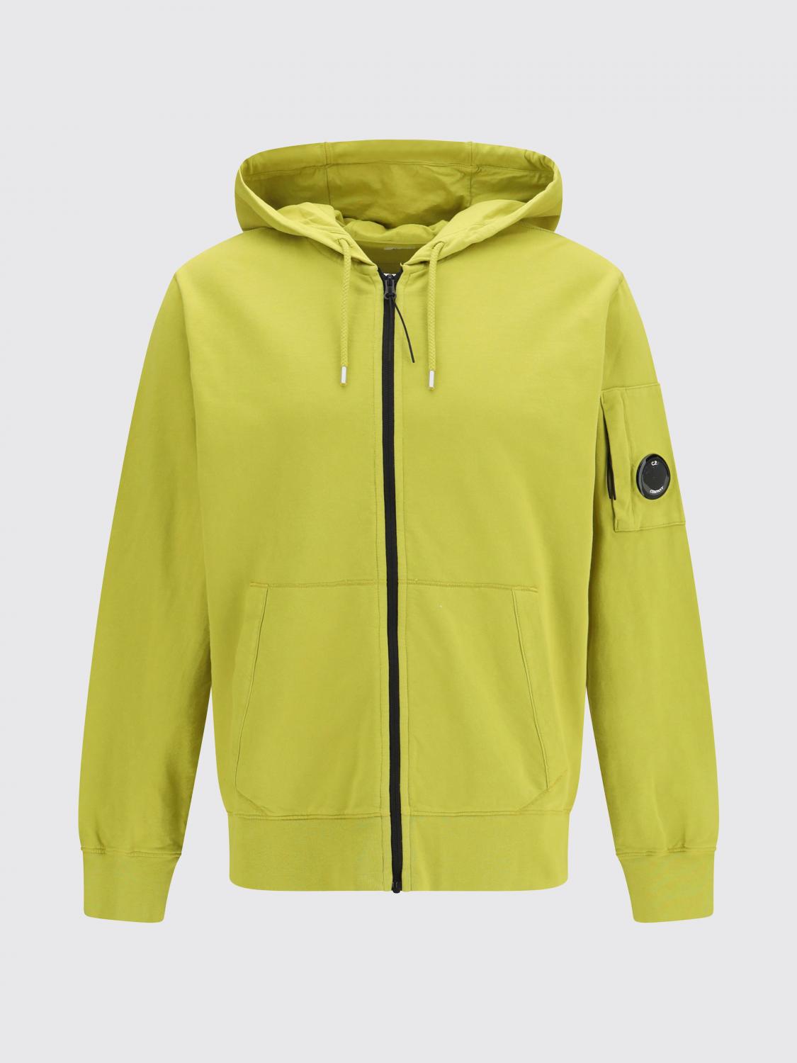 C.P. COMPANY SWEATSHIRT: Leichter Baumwollfleece-Kapuzenpullover C.P. Company, Moosgrün - Img 2
