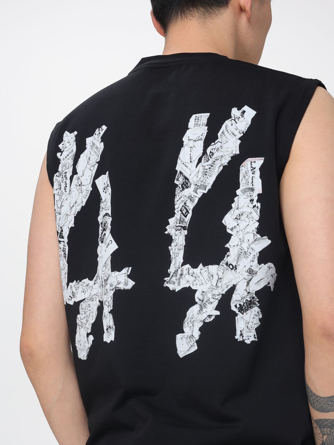 44 LABEL GROUP T-SHIRT: T-shirt men 44 Label Group, Black - Img 3