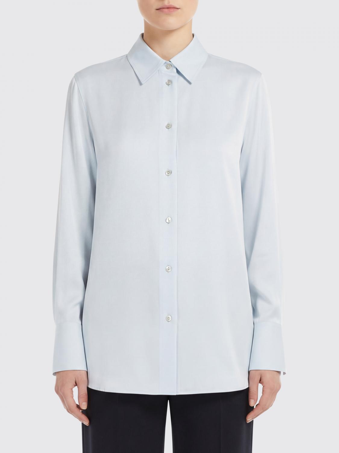 VINCE CAMISA: Camisa Vince de seda, Azul Oscuro - Img 1