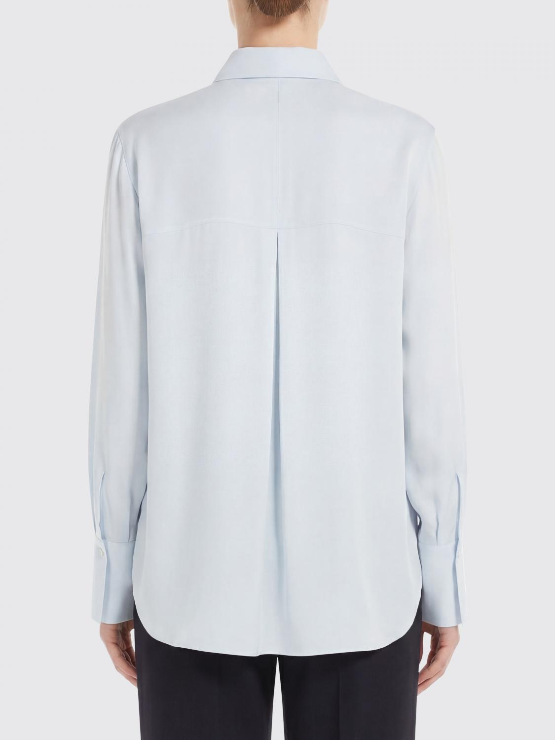VINCE CAMISA: Camisa Vince de seda, Azul Oscuro - Img 2