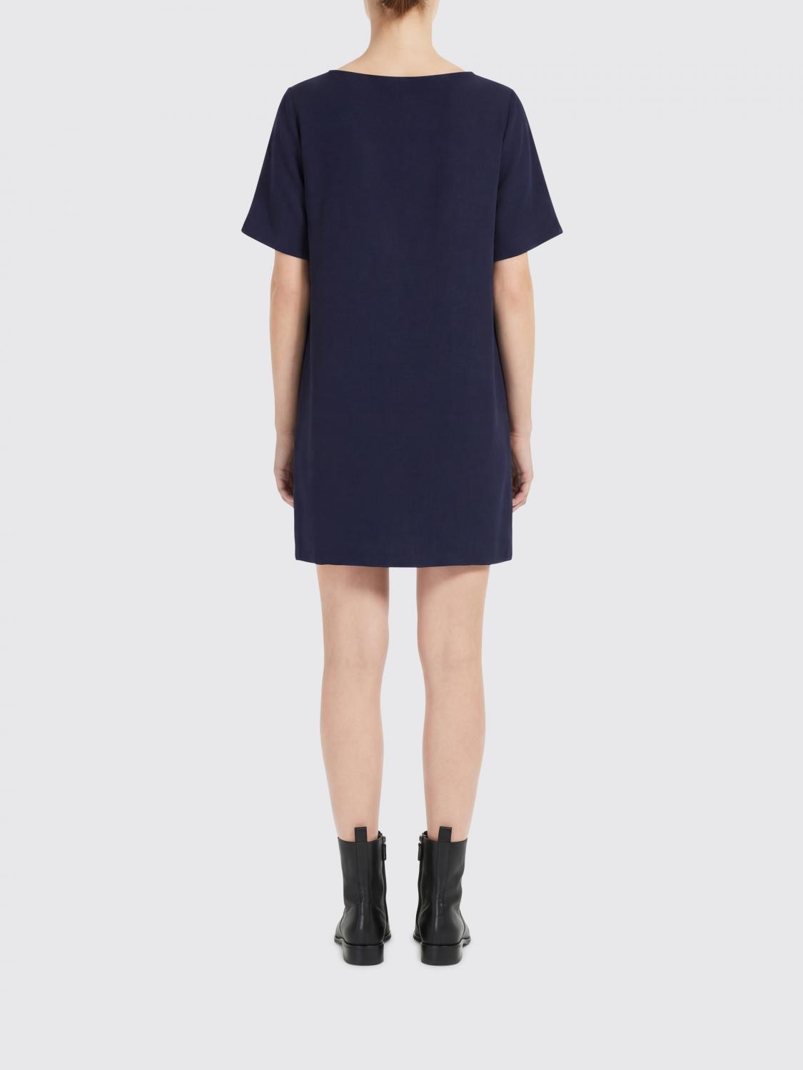 ALLUDE ABITO: Abito in seta Allude, Blue Navy - Img 2