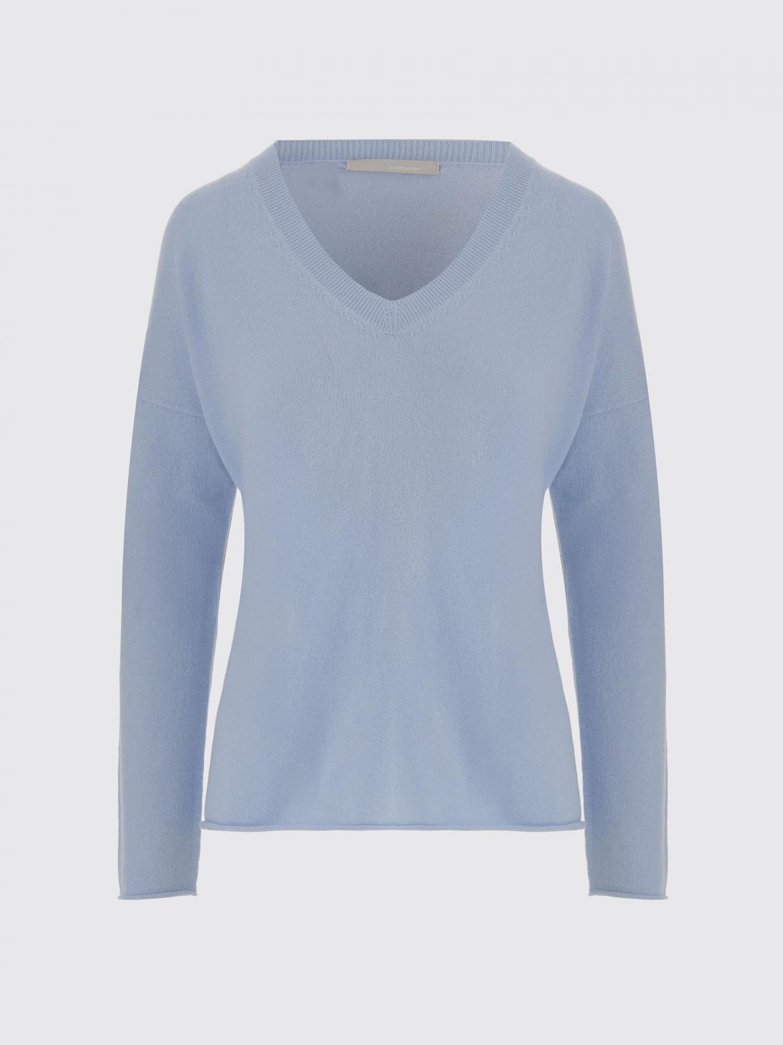 ALLUDE JERSEY: Jersey básico Allude de cachemir, Azul Oscuro - Img 2