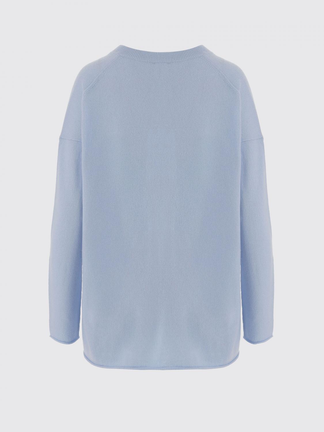 ALLUDE JERSEY: Jersey básico Allude de cachemir, Azul Oscuro - Img 3