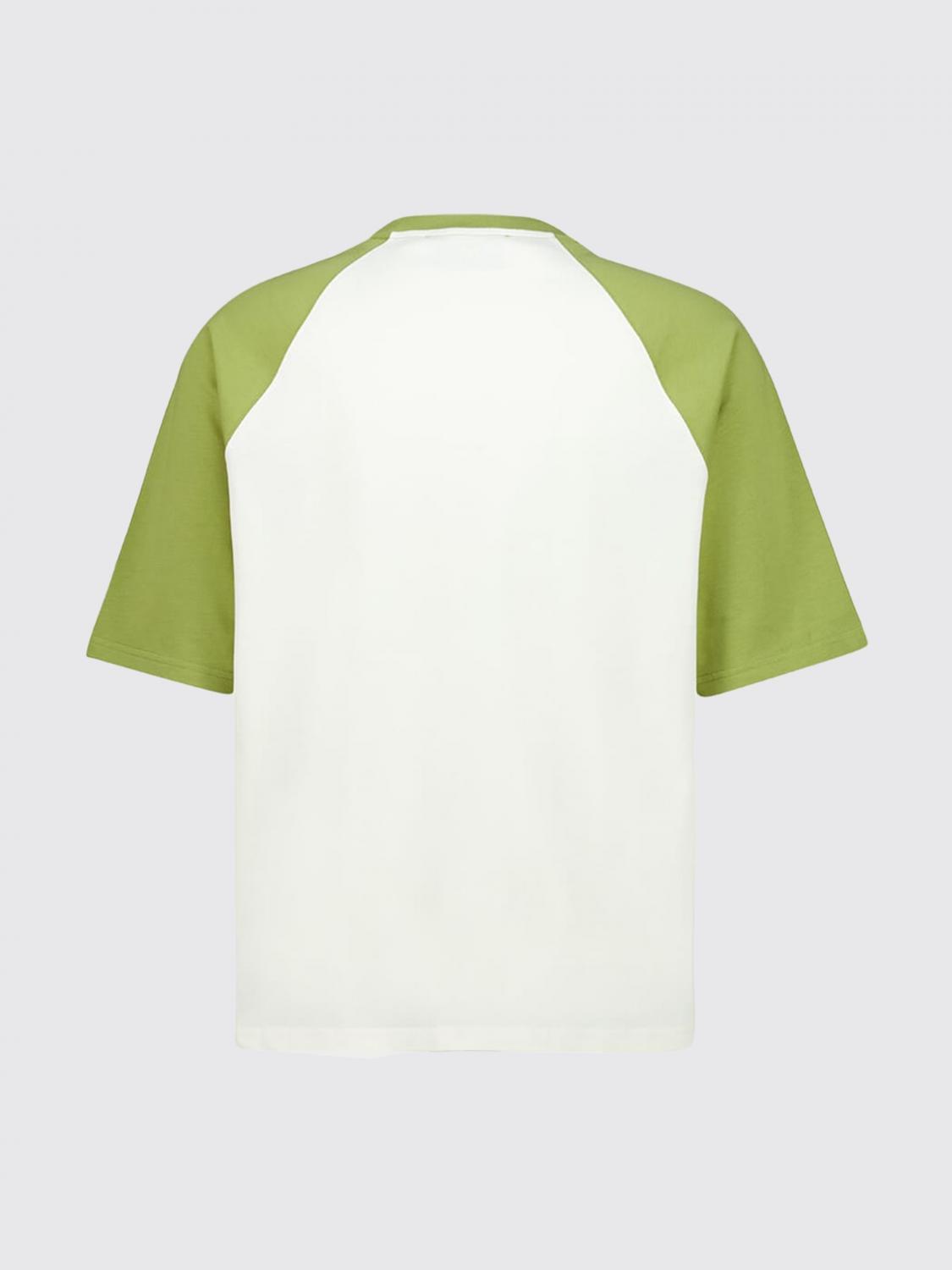 AMI PARIS T-SHIRT: T-shirt Ami Paris in cotone , Beige - Img 3