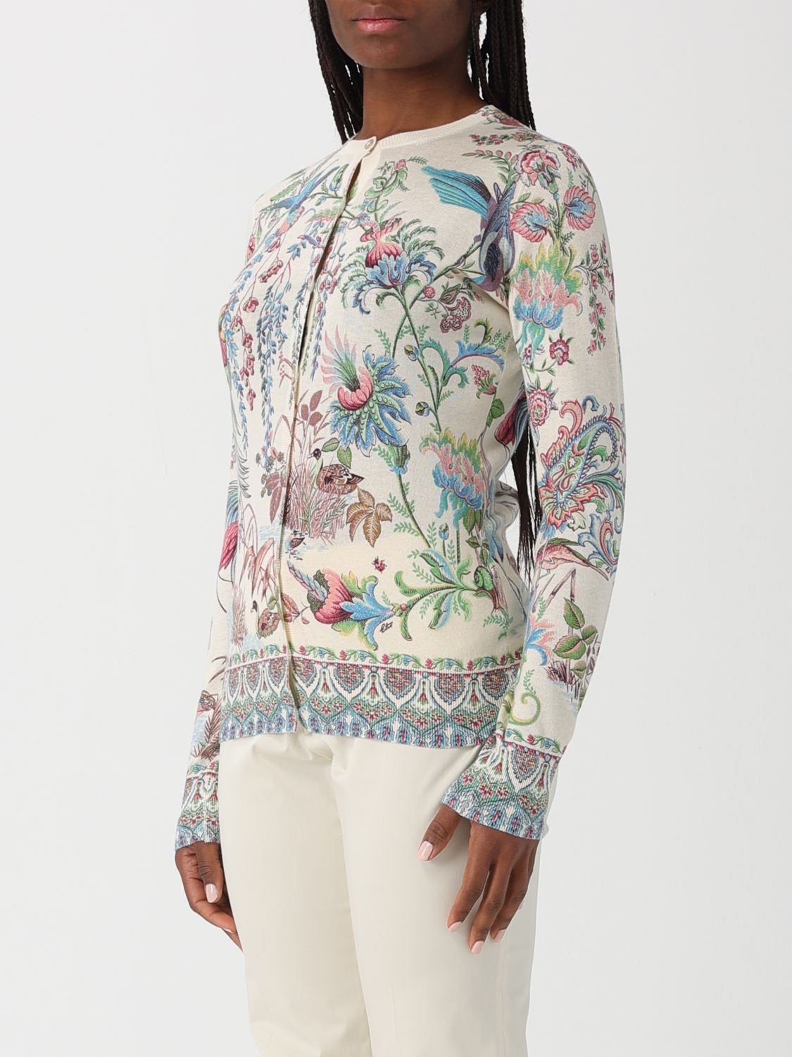 ETRO CÁRDIGAN: Cárdigan mujer Etro, Marrón - Img 4