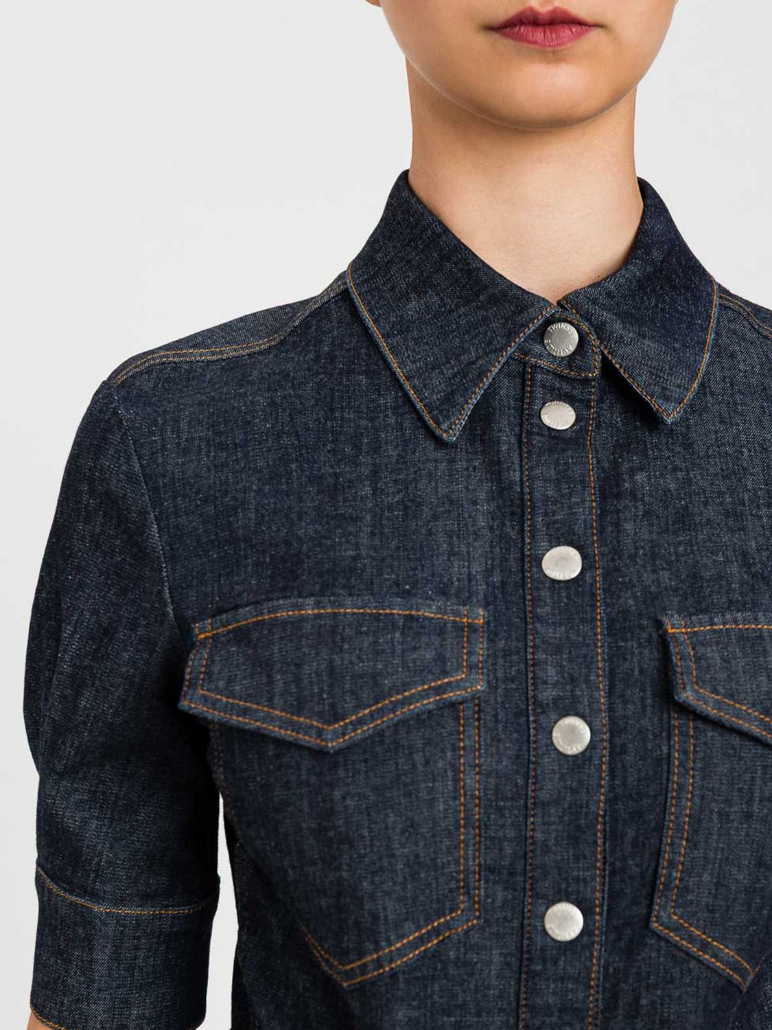 TWINSET ACTITUDE CAMISA: Camisa mujer Twinset Actitude, Denim - Img 4