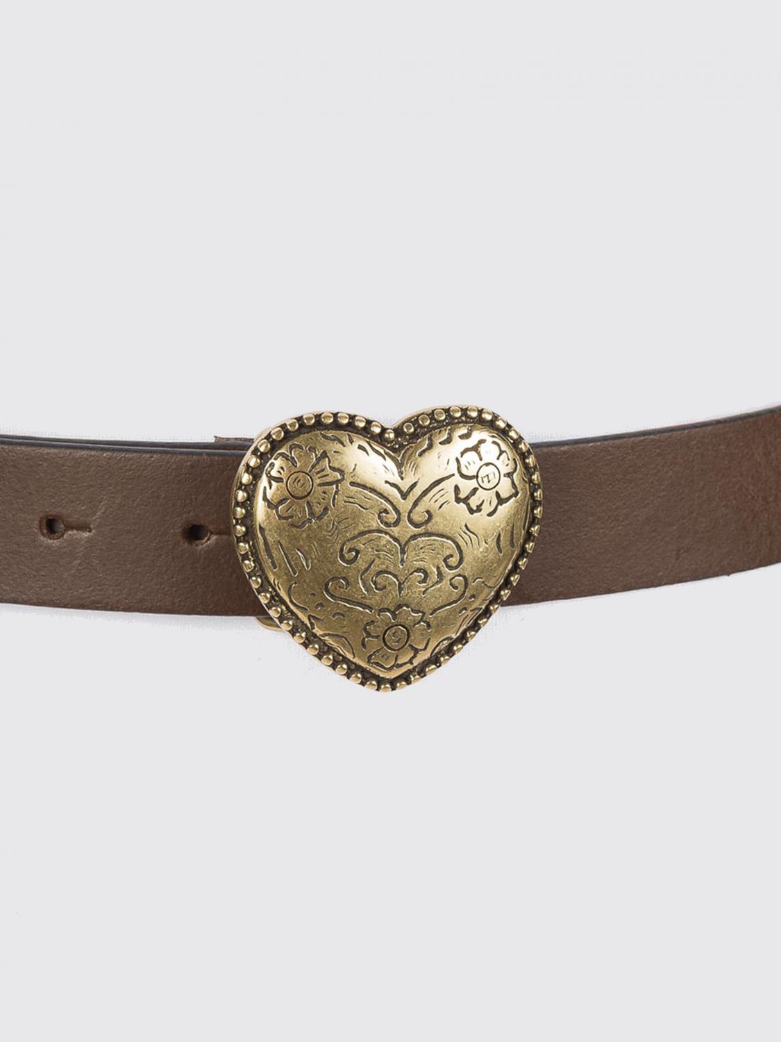 TWINSET CINTURÓN: Cinturón Heart Buckle Twinset de piel, Cuero - Img 2