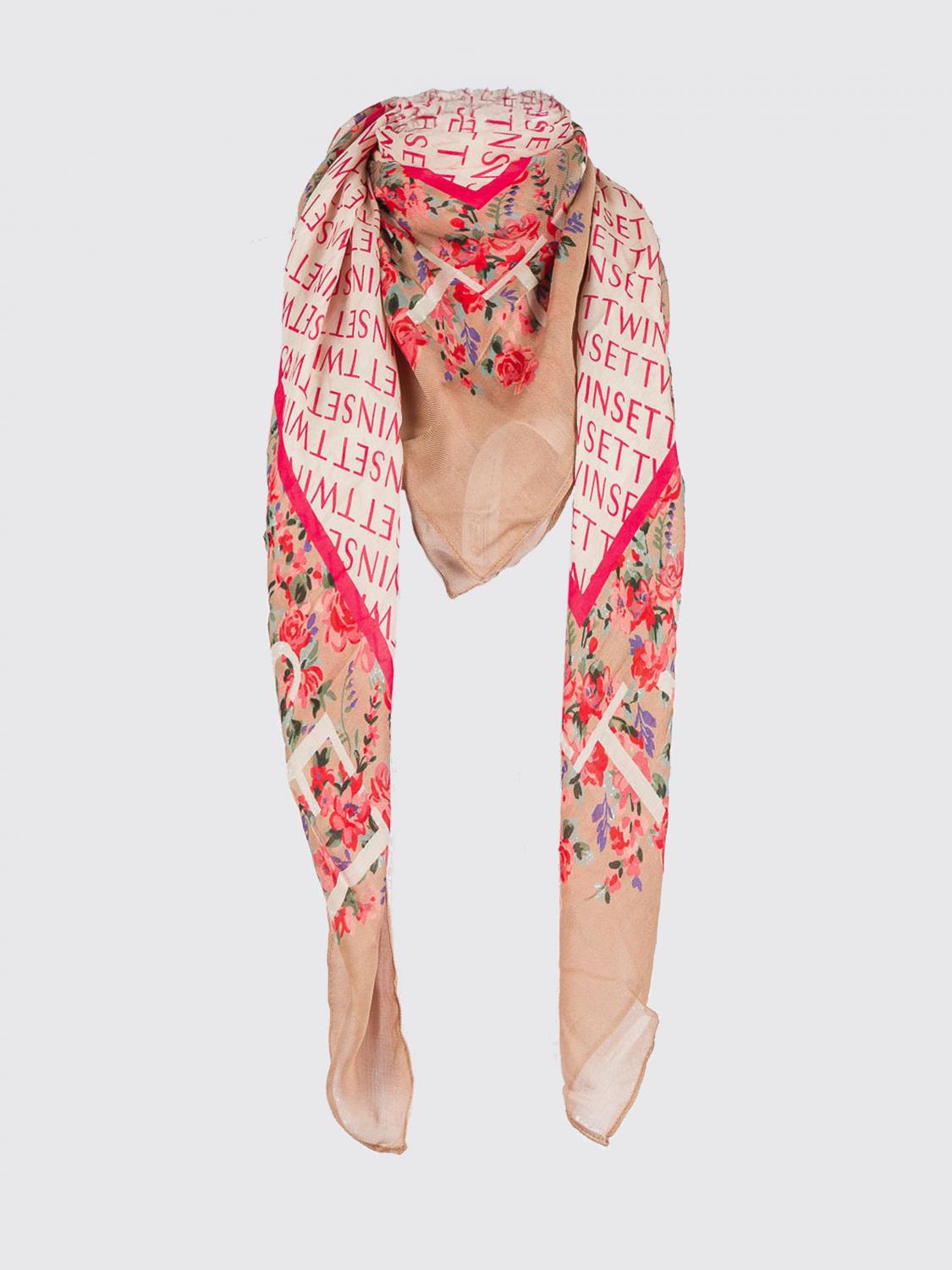 TWINSET SCIARPA: Sciarpa Twinset in modal con stampa floreale , Fantasia - Img 2