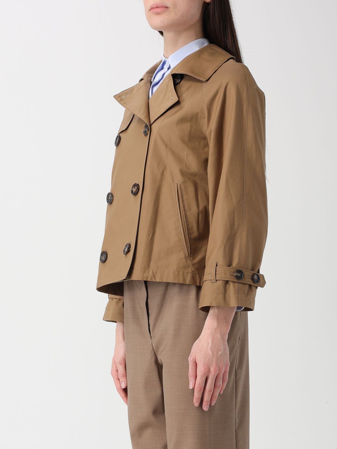 MAX MARA MANTEL: Mantel damen Max Mara, Braun - Img 4