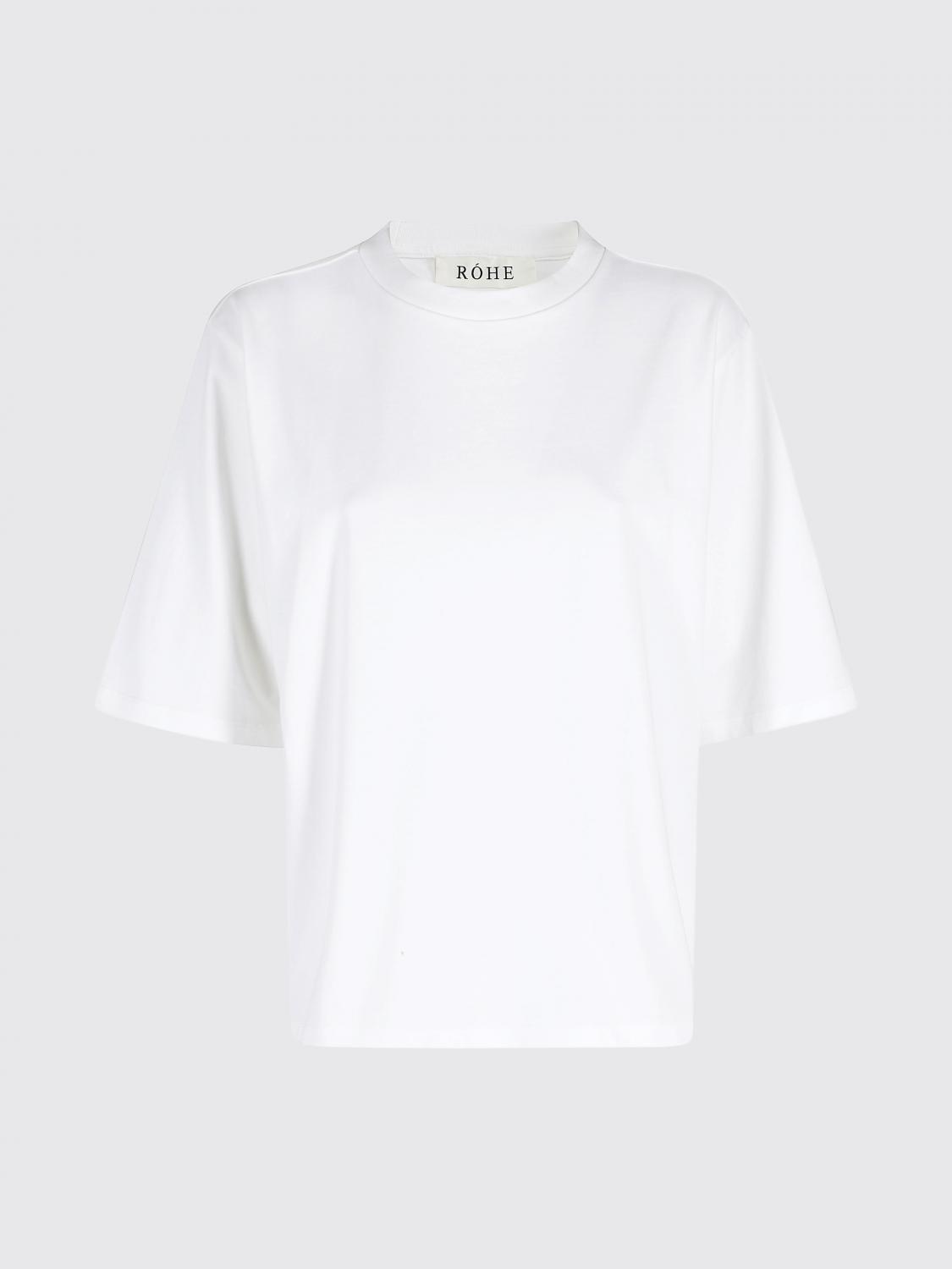 ROHE T-SHIRTS: T-shirts in cotone organico Rohe, Bianco - Img 2
