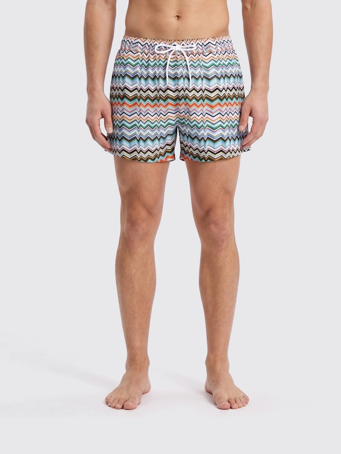 MISSONI BADEMODE: Boxer Badeshorts mit Zickzack-Muster Missoni, Bunt - Img 1