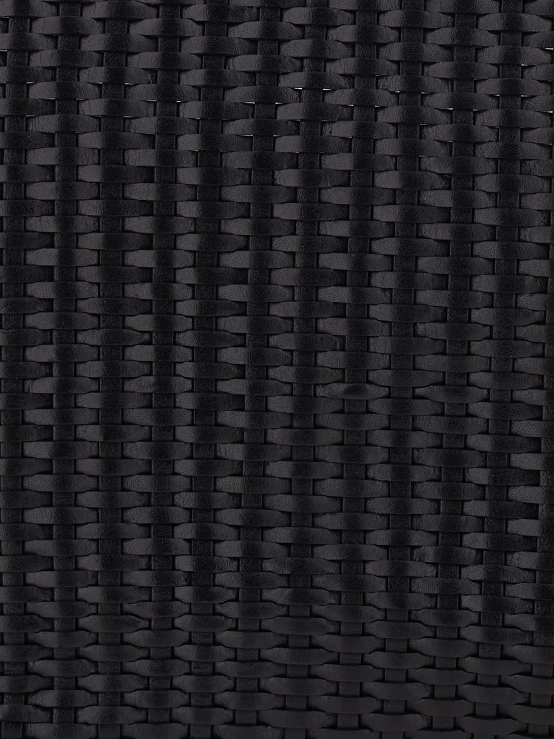 DRAGON DIFFUSION BORSA A SPALLA: Borsa B Weave Big Dragon Diffusion in pelle intrecciata , Nero - Img 3