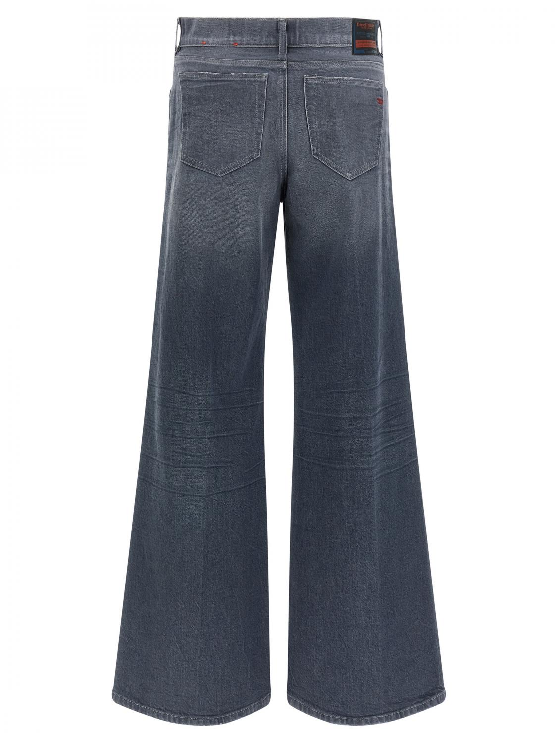 DIESEL JEANS: Jeans a zampa Diesel in denim stretch , Grigio - Img 2