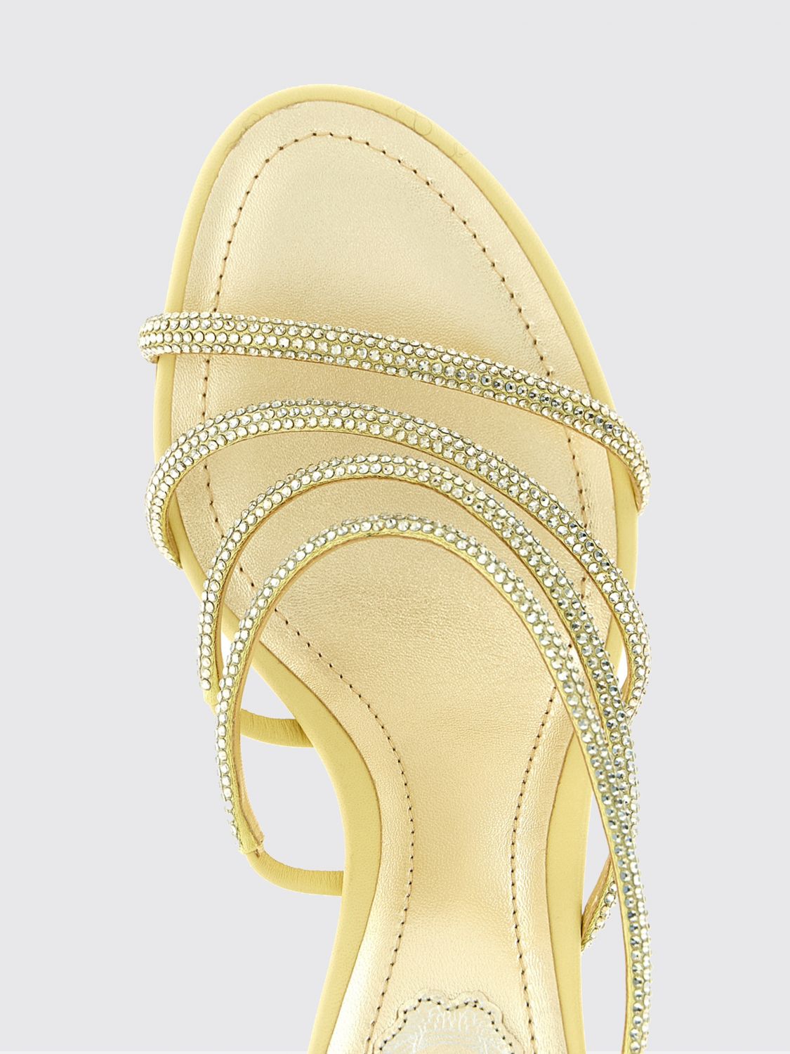 RENE CAOVILLA SANDALI BASSO: Sandali basso donna Rene Caovilla, Oro - Img 4