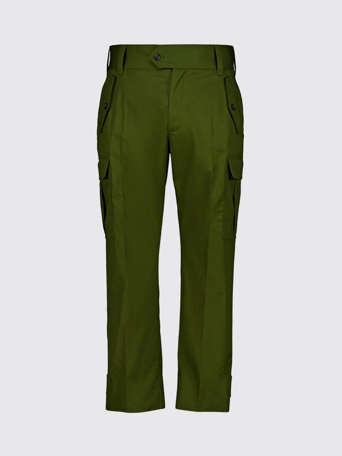 MCQUEEN 팬츠: McQueen 코튼 카고 팬츠, 카키 - Img 2