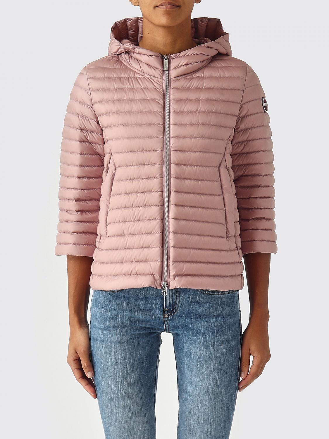 COLMAR CHAQUETA: Plumífero con capucha de nailon Colmar, Rosa - Img 1
