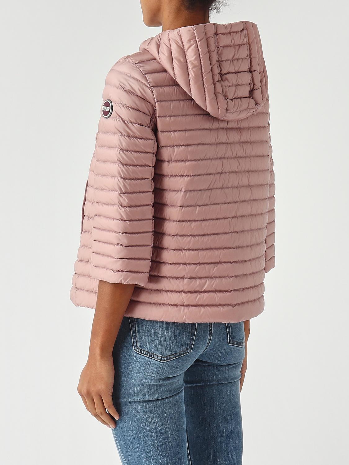 COLMAR CHAQUETA: Plumífero con capucha de nailon Colmar, Rosa - Img 3