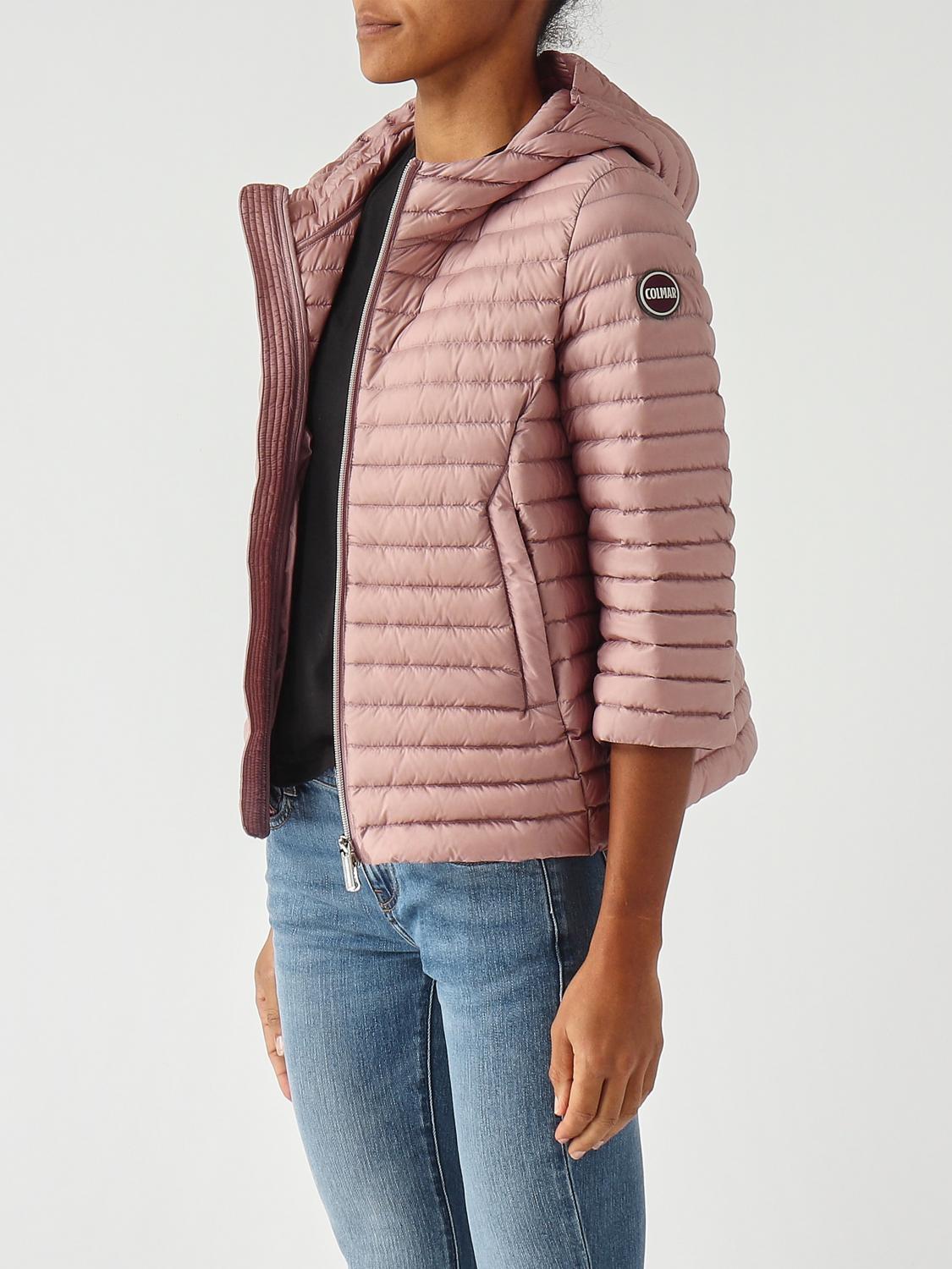 COLMAR CHAQUETA: Plumífero con capucha de nailon Colmar, Rosa - Img 4