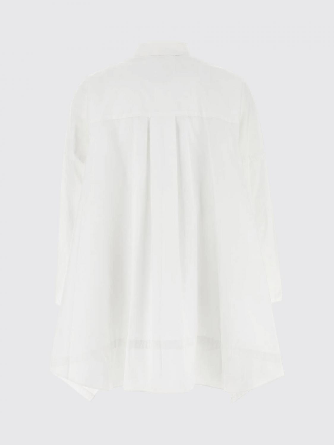 SACAI CAMICIA: Camicia Sacai in misto cotone a righe , Bianco - Img 3