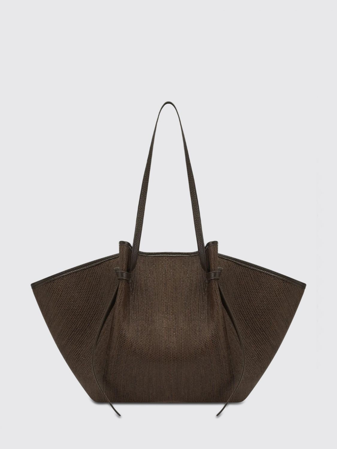 YUZEFI BORSA A SPALLA: Borsa Mochi Yuzefi in pelle , Marrone - Img 1