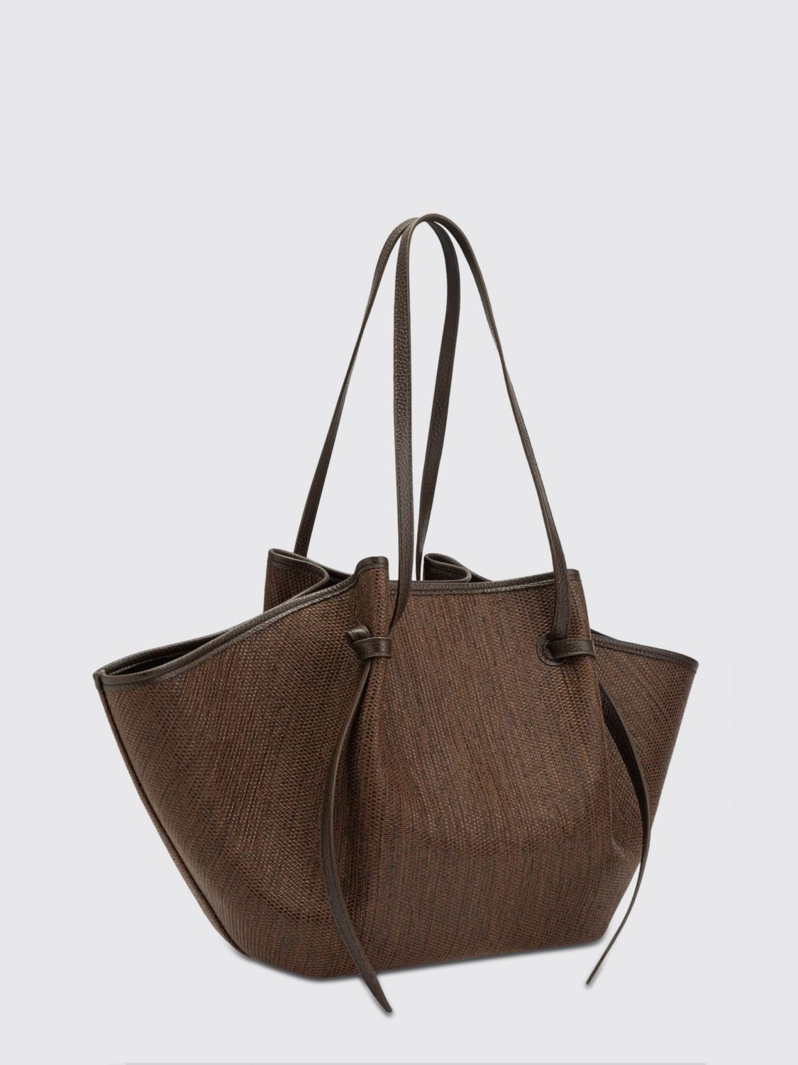 YUZEFI BORSA A SPALLA: Borsa Mochi Yuzefi in pelle , Marrone - Img 2