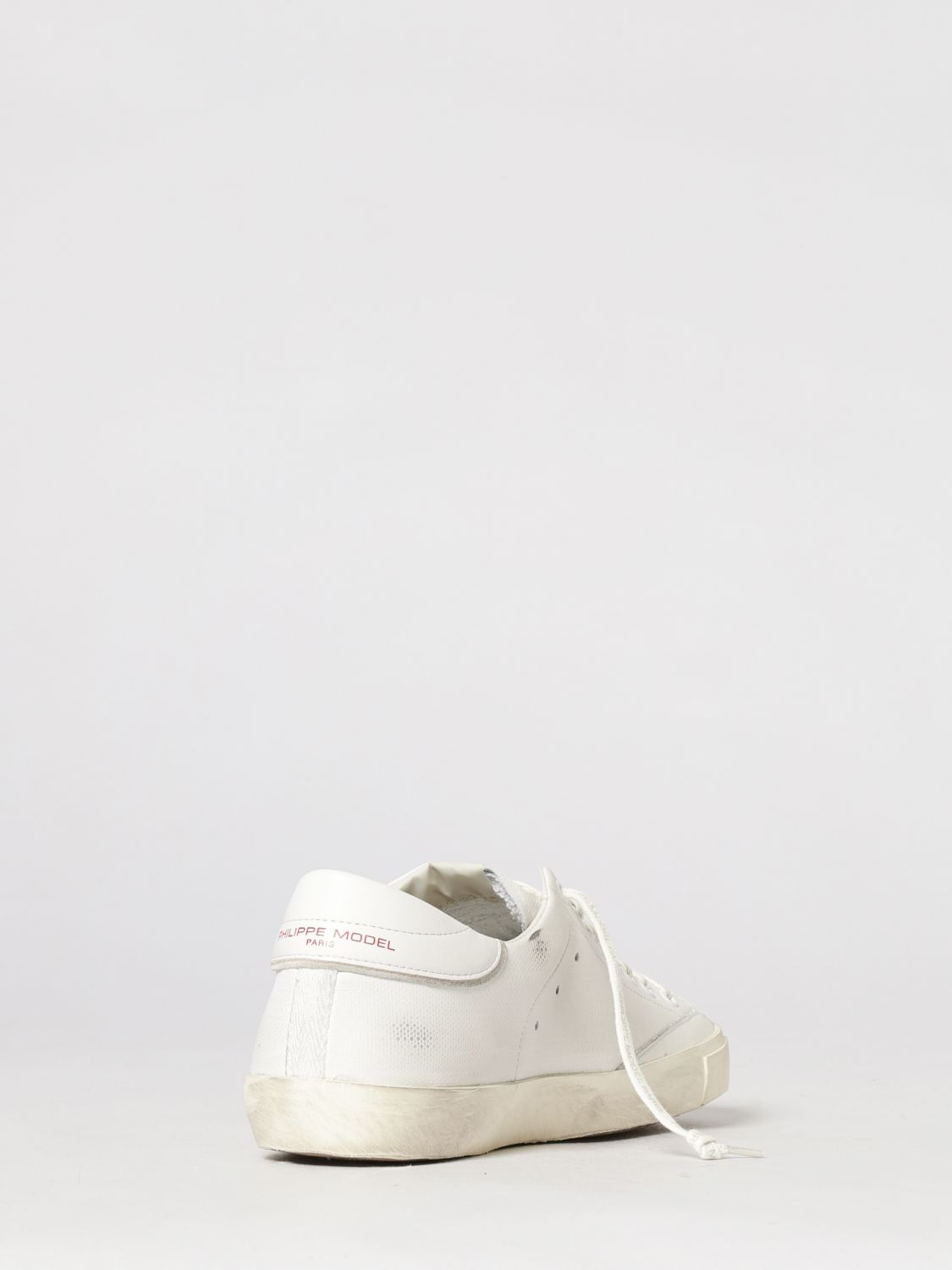 PHILIPPE MODEL СПОРТИВНАЯ ОБУВЬ: Кеды Prsx из замши Philippe Model, Белый 1 - Img 3