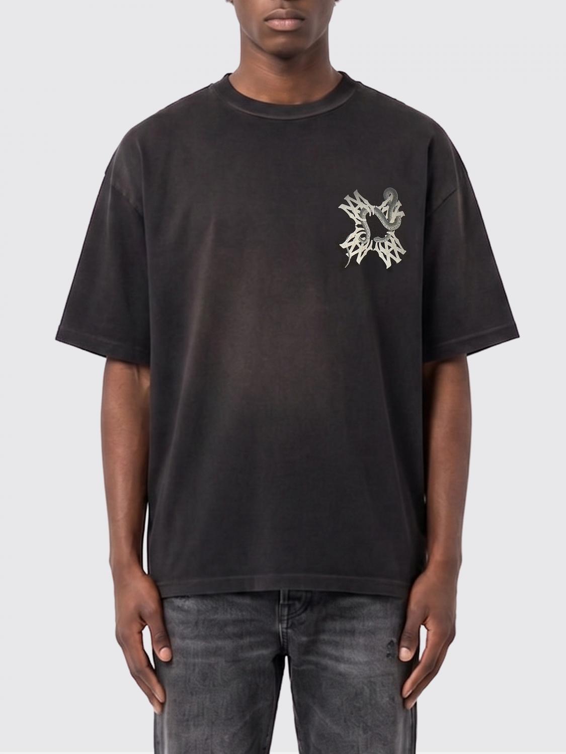 AMIRI CAMISETA: Camiseta de algodón estampada Amiri, Negro - Img 1