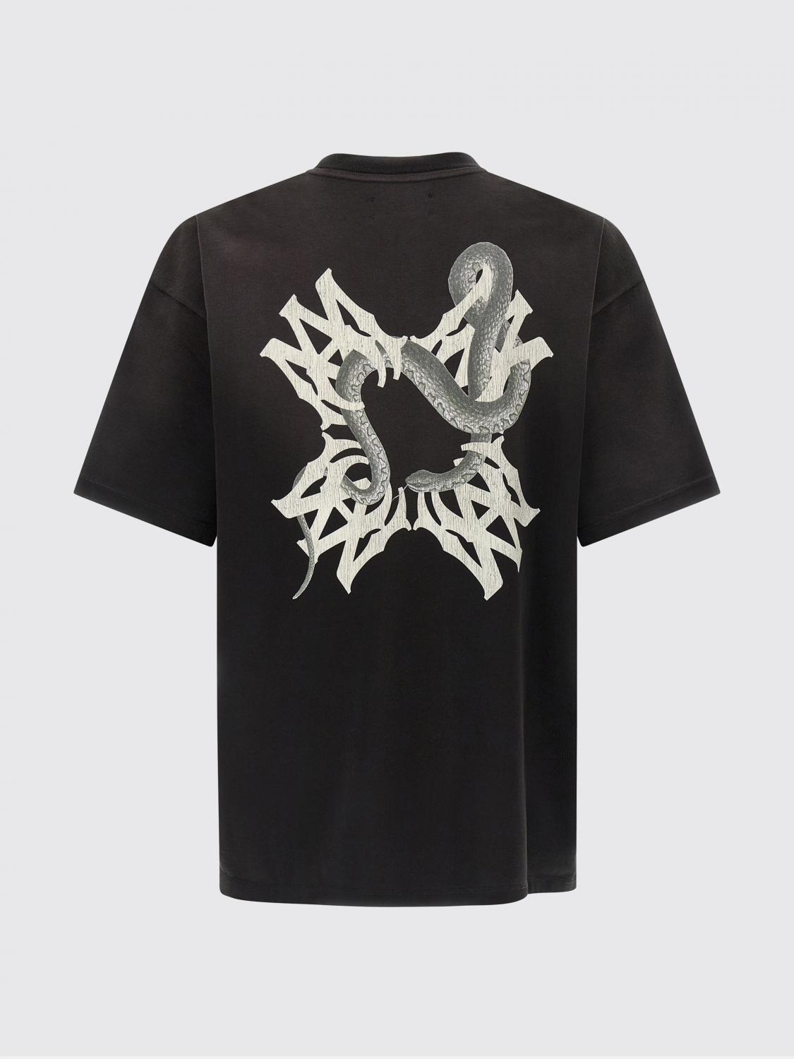 AMIRI CAMISETA: Camiseta de algodón estampada Amiri, Negro - Img 3