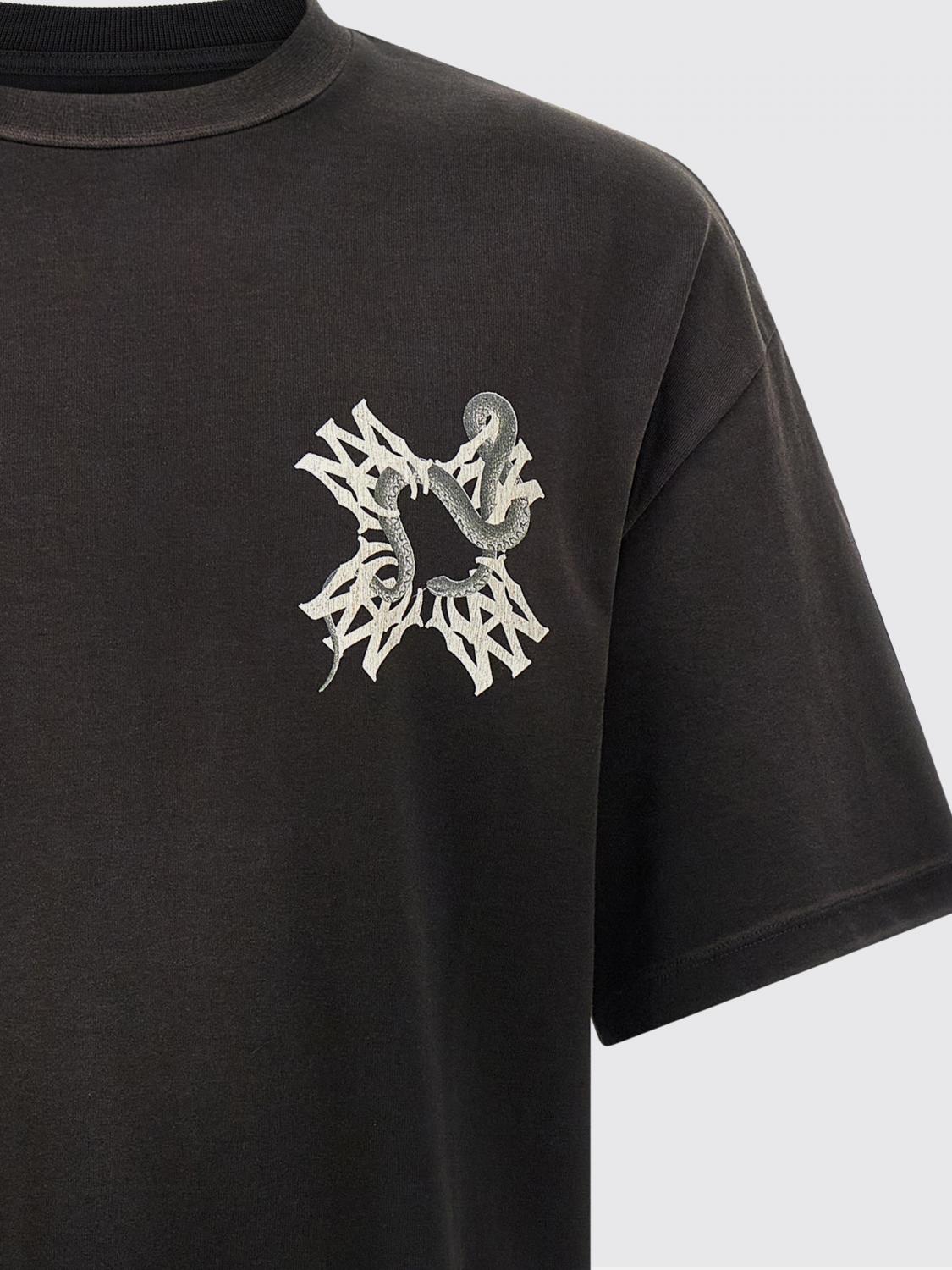 AMIRI CAMISETA: Camiseta de algodón estampada Amiri, Negro - Img 4