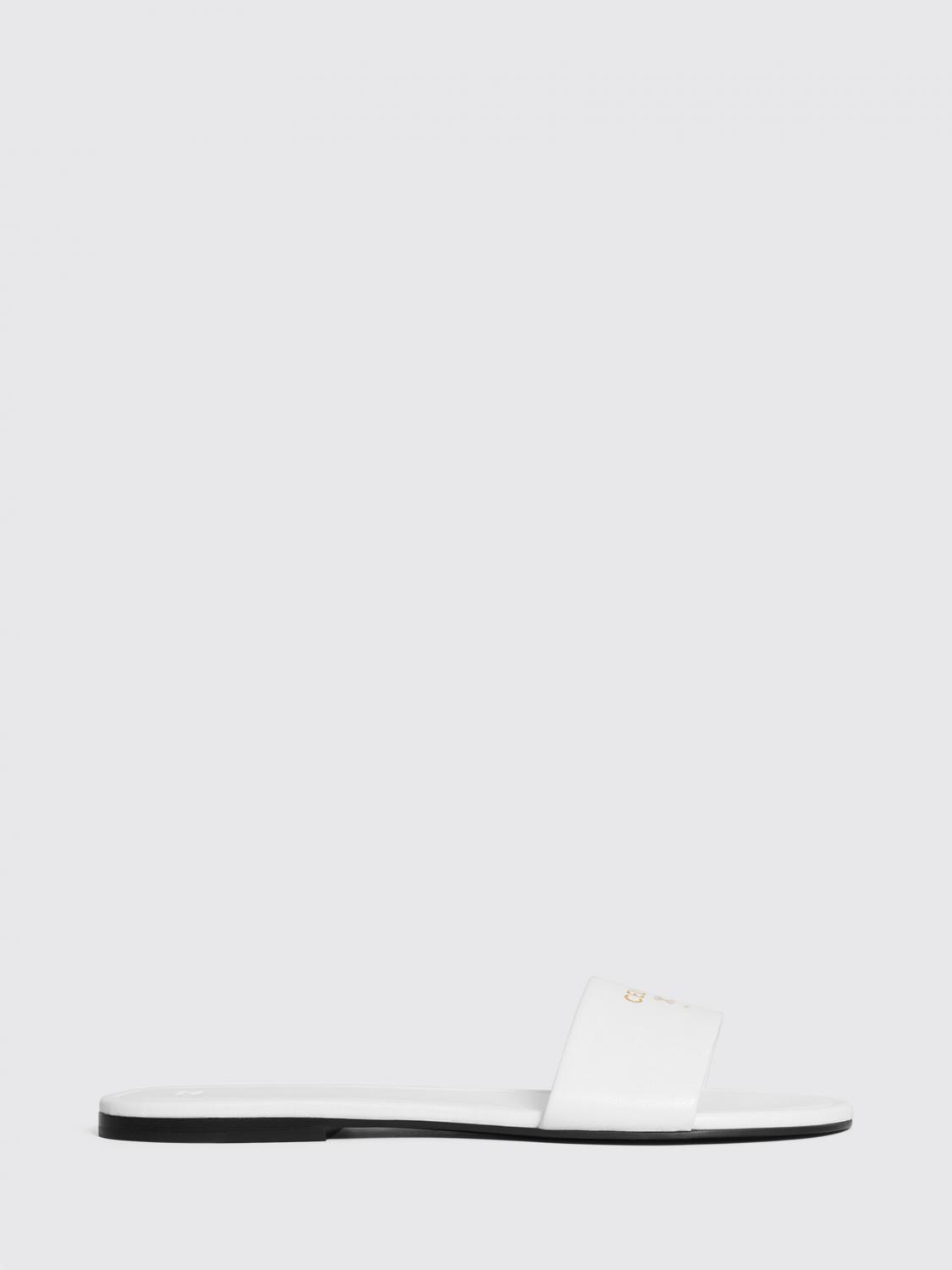 CELINE SANDALEN MIT ABSATZ: Coast Leder-Mules Celine, Weiß - Img 1