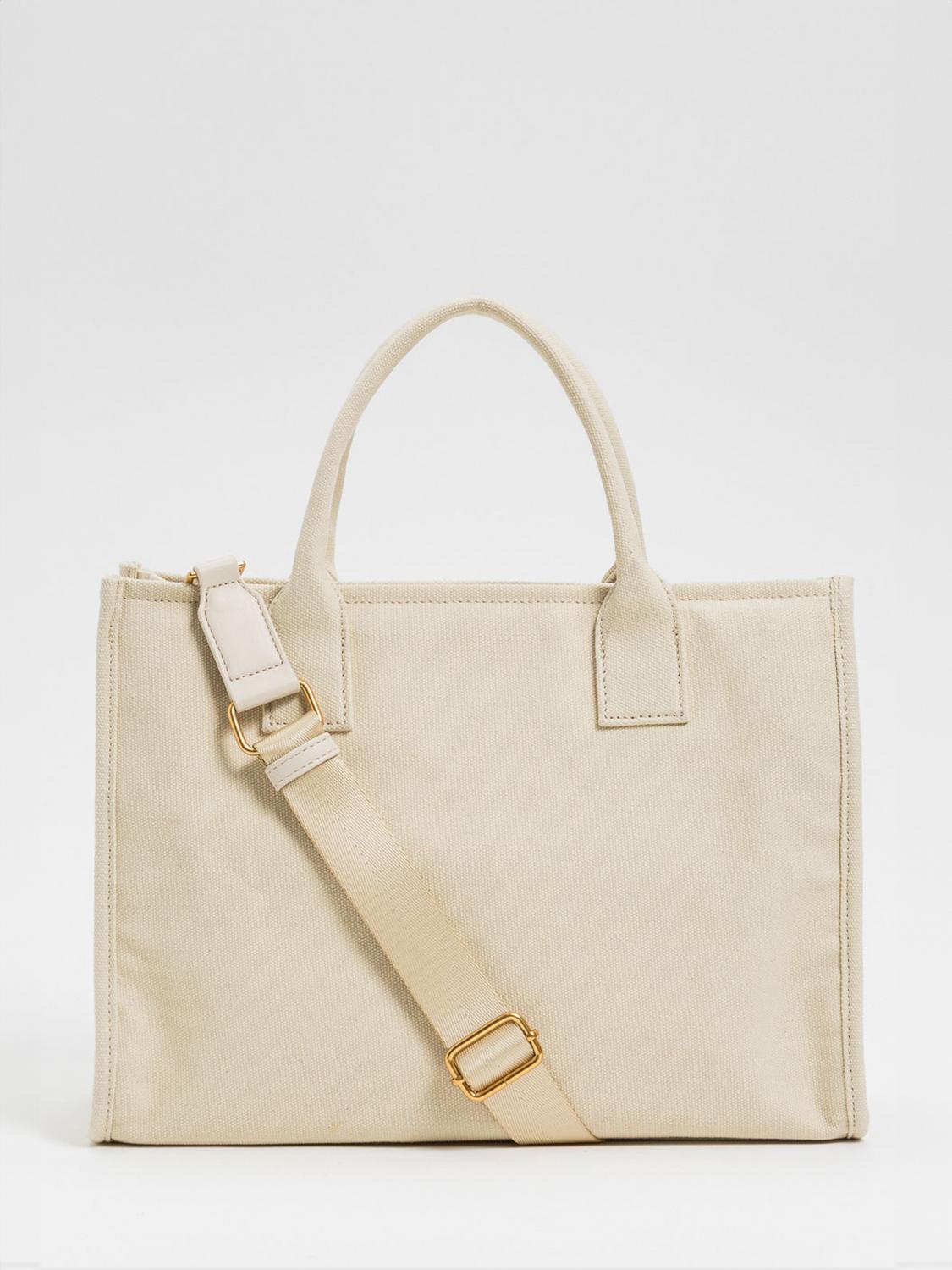 TWINSET BORSA A MANO: Borsa Signature Twinset in canvas , Sabbia - Img 2