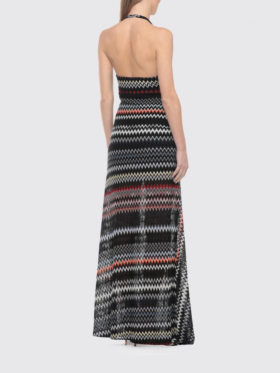 MISSONI ABITO: Abito lungo Missoni in jersey con motivo zig-zag , Marrone - Img 2