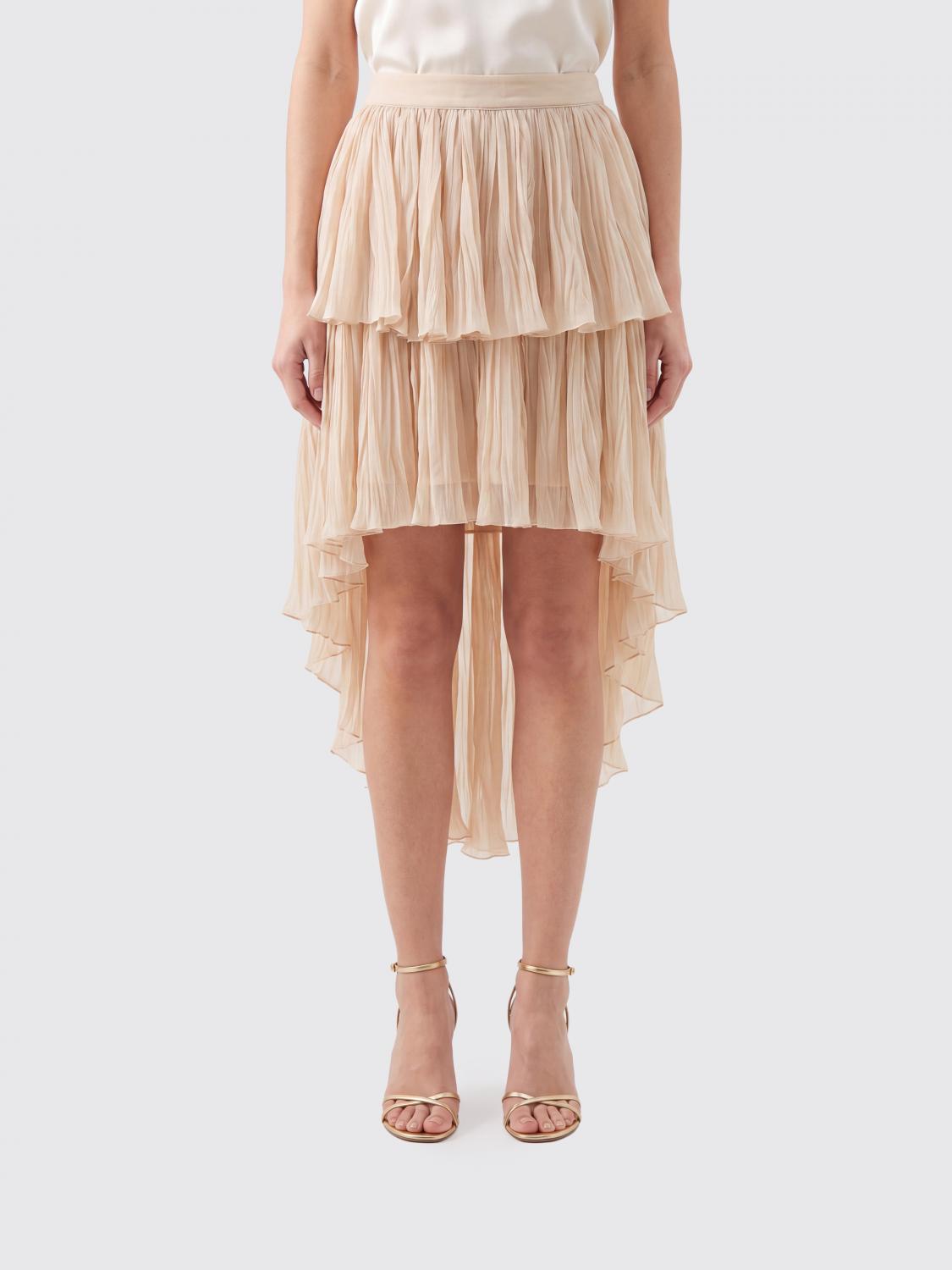 BLUMARINE FALDA: Falda de georgette Blumarine, Ambar - Img 1