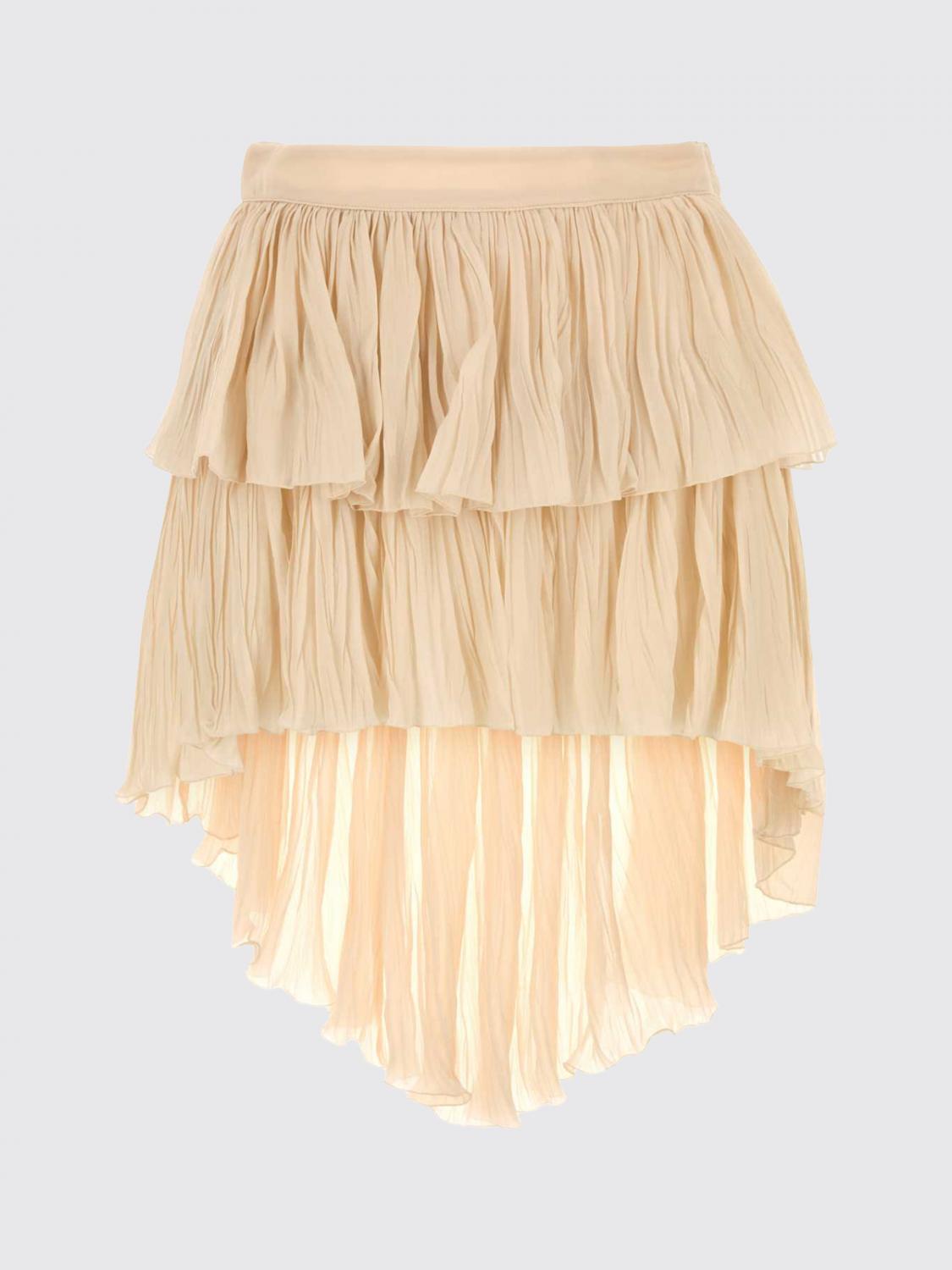 BLUMARINE FALDA: Falda de georgette Blumarine, Ambar - Img 2