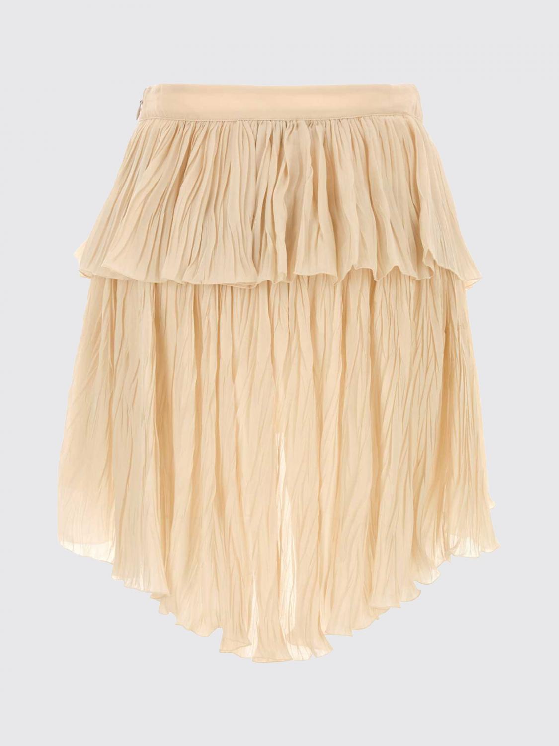 BLUMARINE FALDA: Falda de georgette Blumarine, Ambar - Img 3