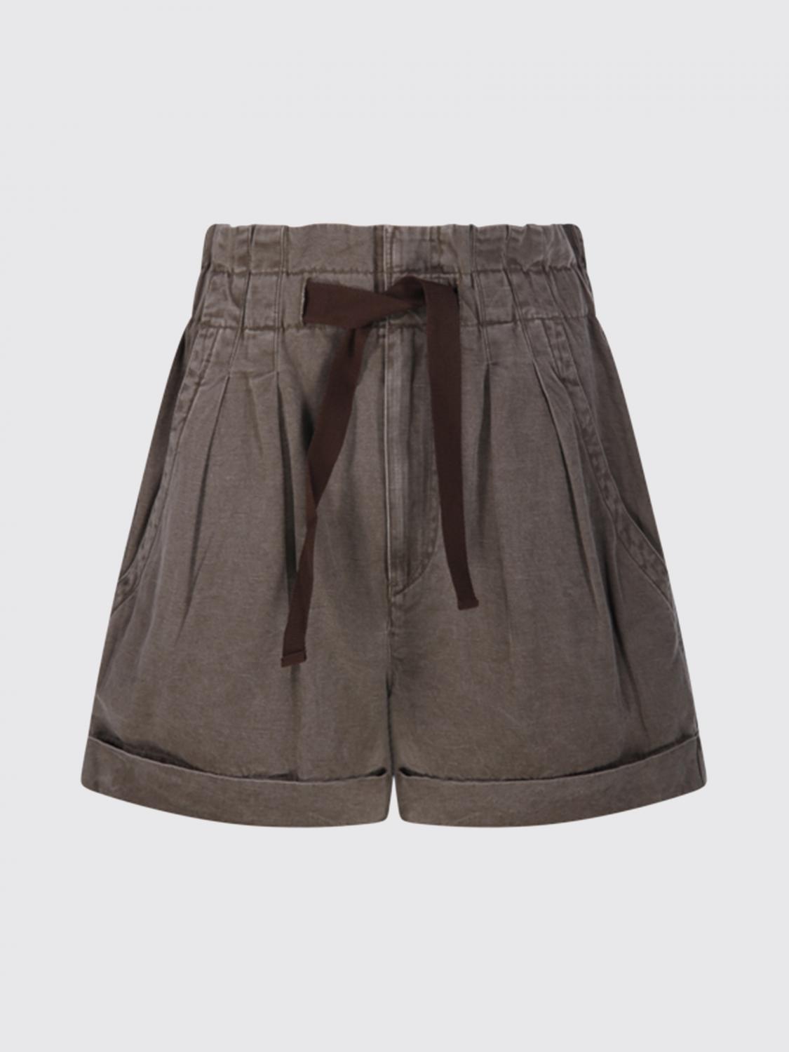 ISABEL MARANT ETOILE JEANS: Pantaloncini Isabel Marant Etoile in denim , Marrone - Img 2