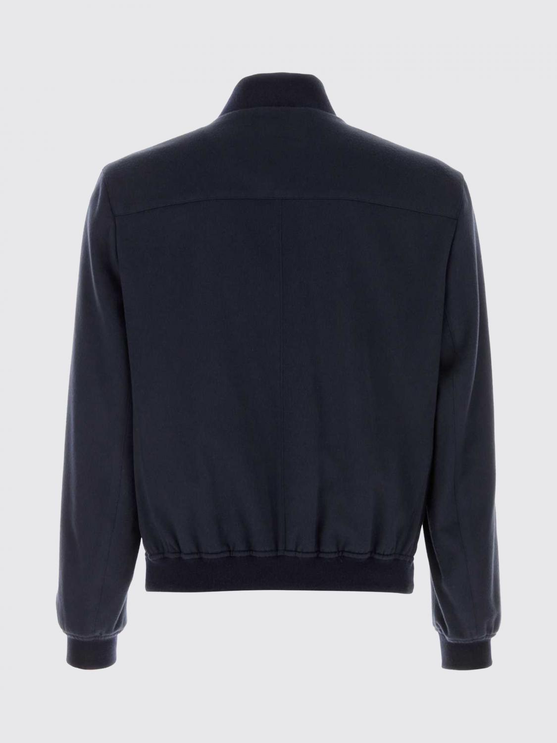 BRUNELLO CUCINELLI VESTE: Blouson bomber en cachemire Brunello Cucinelli, Bleu - Img 3