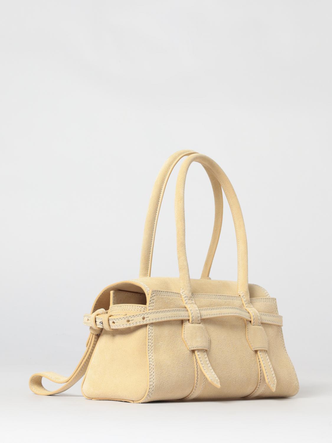 DSQUARED2 BORSA A SPALLA: Borsa a spalla in pelle scamosciata Dsquared2, Giallo - Img 2