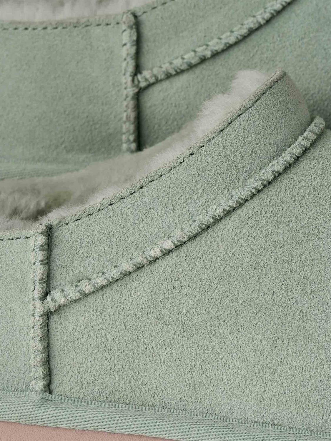 UGG STIEFEL: Classic Micro Stiefeletten UGG aus Wildleder, Grün - Img 4