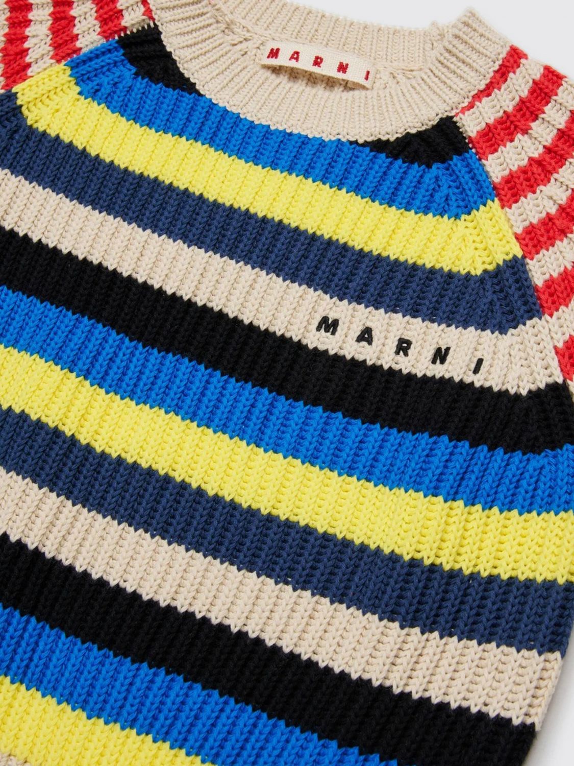 MARNI PULLOVER: Marni Rundhals-Pullover aus Baumwolle, Fa01 - Img 3