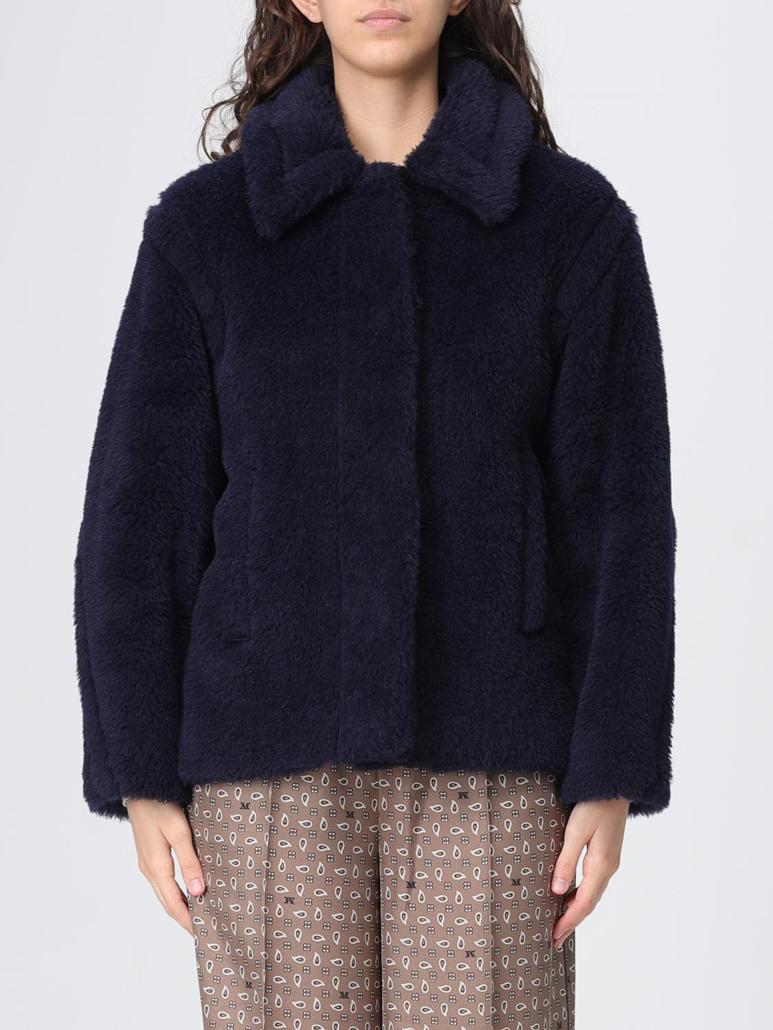 MAX MARA PELLICCIA: Pelliccia corta Max Mara, Fango - Img 1