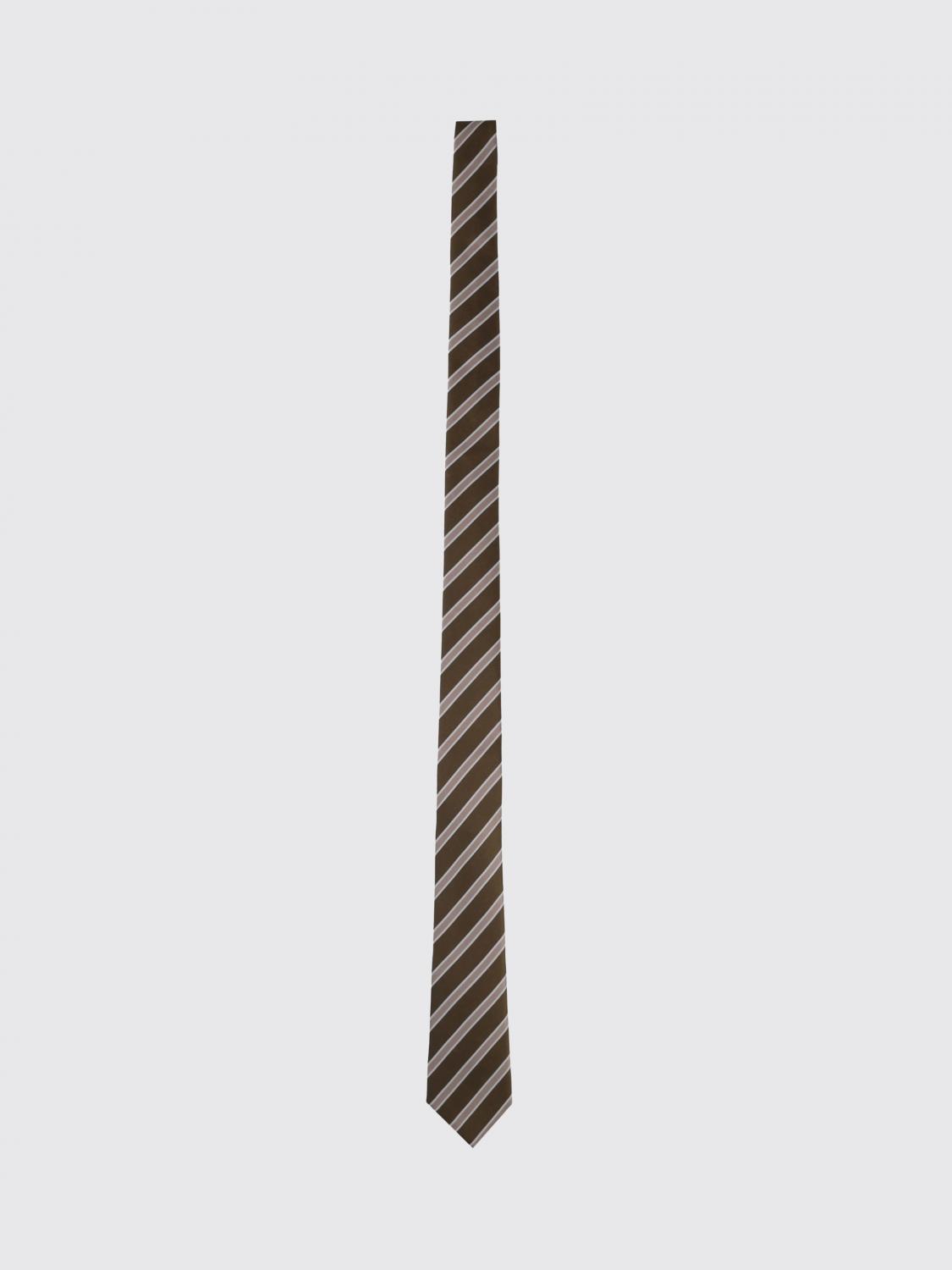 TOM FORD CORBATA: Corbata de seda a rayas Tom Ford, Verde - Img 1
