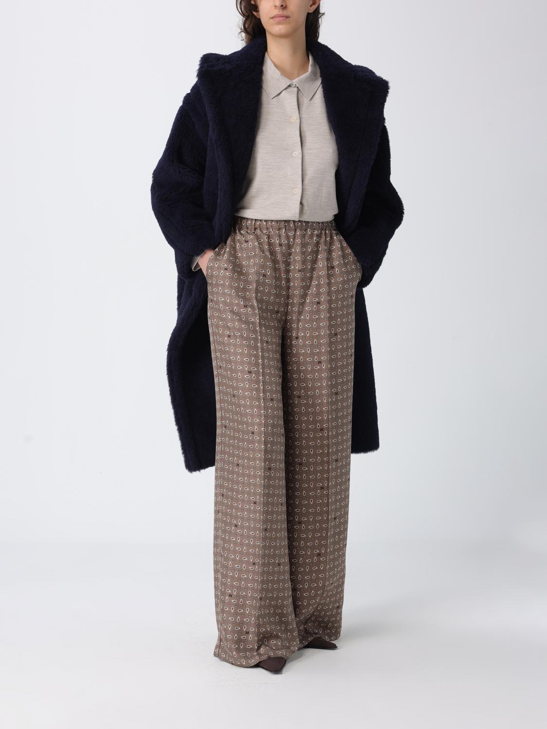 MAX MARA PELLICCIA: Pelliccia in Alpaca Max Mara, Blue - Img 2