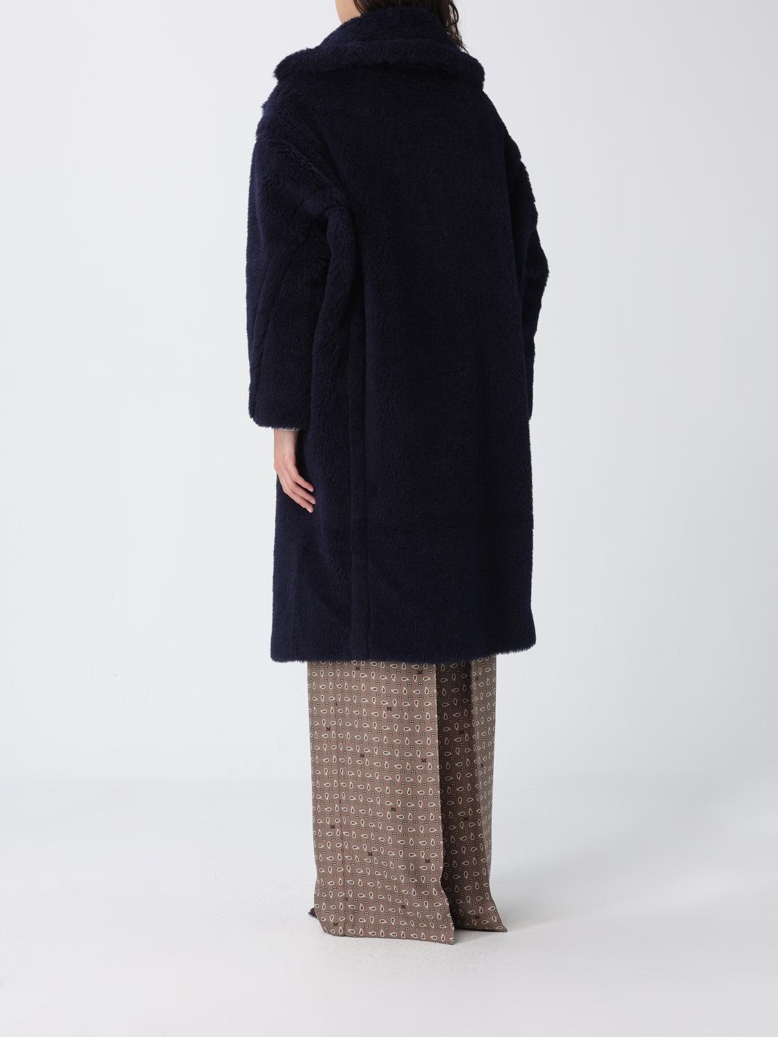 MAX MARA PELLICCIA: Pelliccia in Alpaca Max Mara, Blue - Img 3