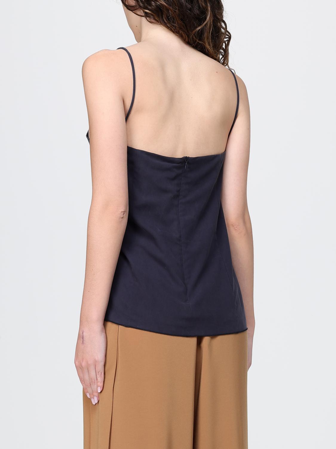 MAX MARA TOP: Top di seta Max Mara, Blue - Img 3