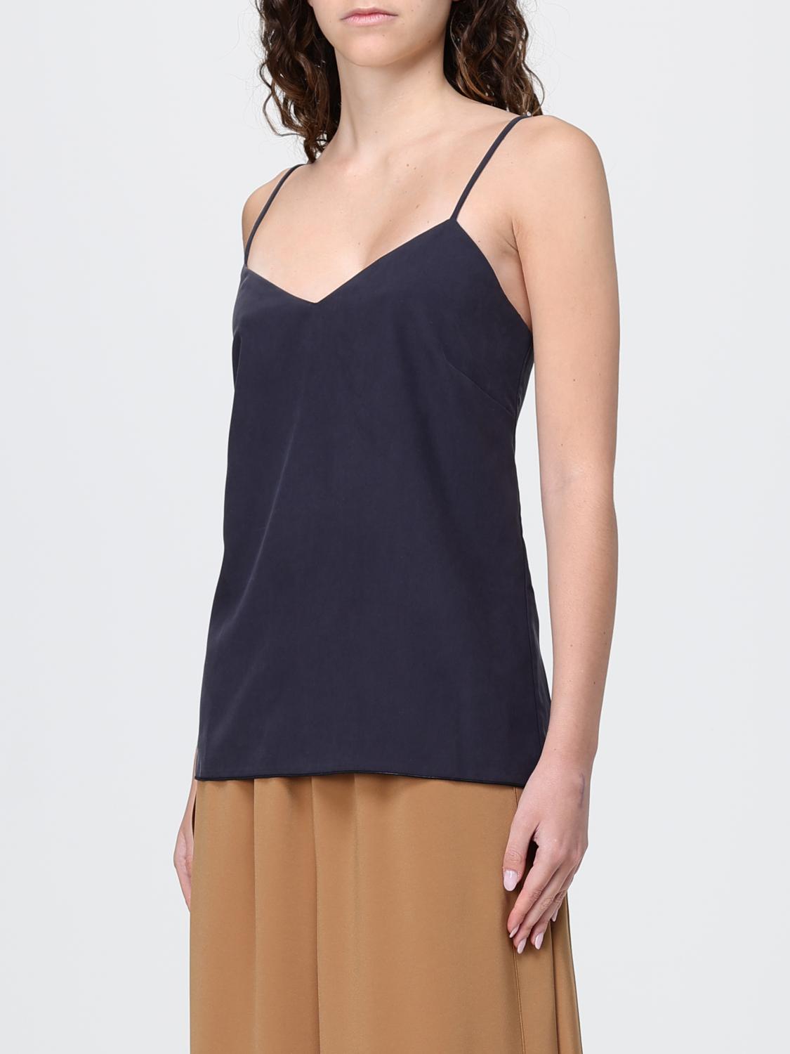 MAX MARA TOP: Top di seta Max Mara, Blue - Img 4