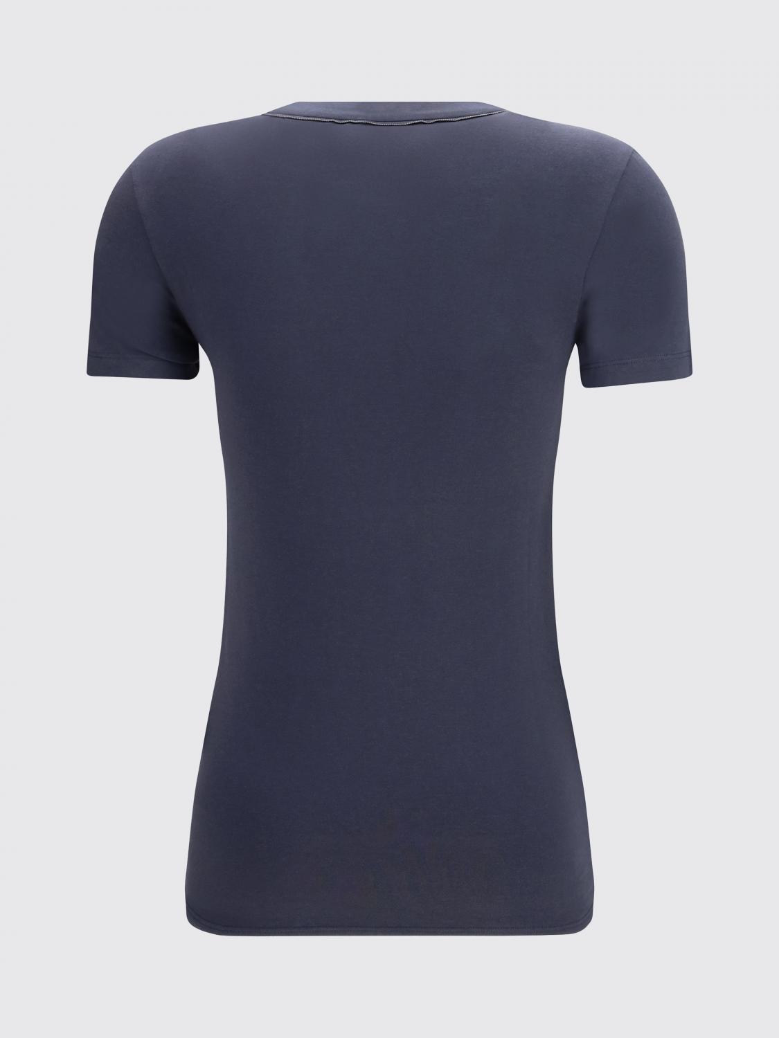BRUNELLO CUCINELLI T-SHIRTS: T-shirts in cotone Brunello Cucinelli, Oceano - Img 3