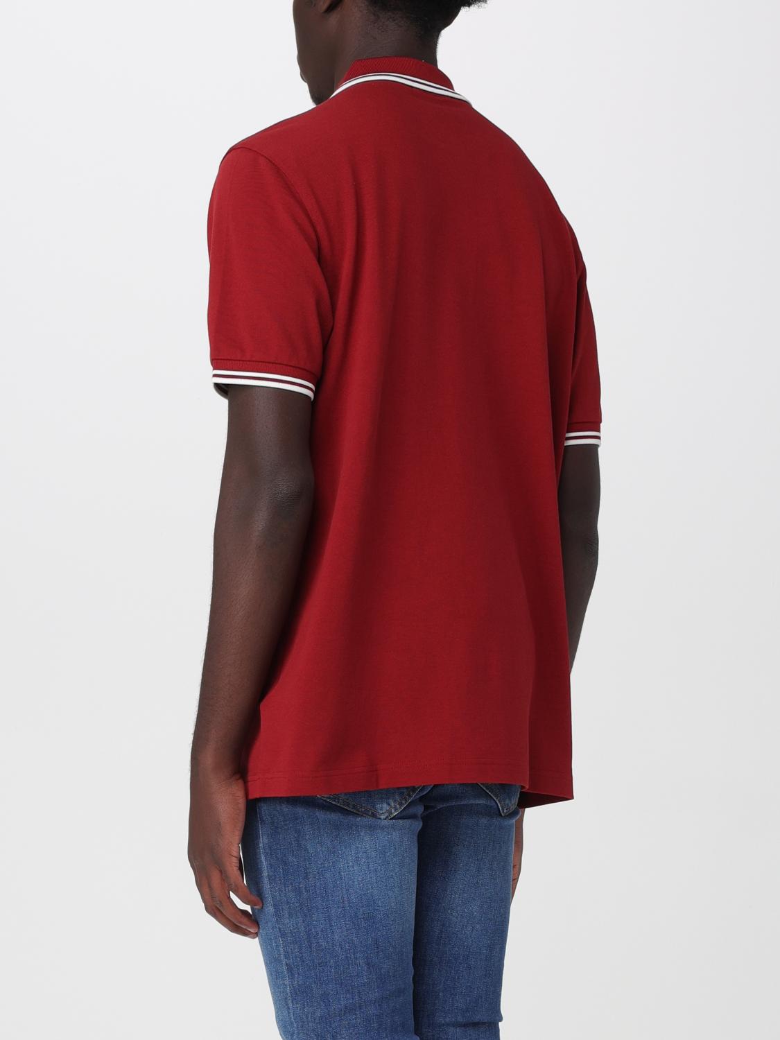 FRED PERRY POLO: Polo in cotone con logo Fred Perry, Rosso - Img 2